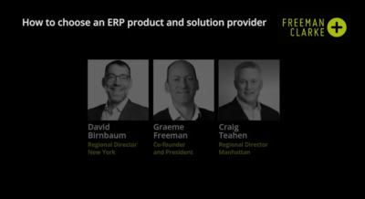 How to Choose an ERP Product and Solution Provider