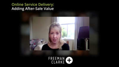 Online Service Delivery: Adding after sale value